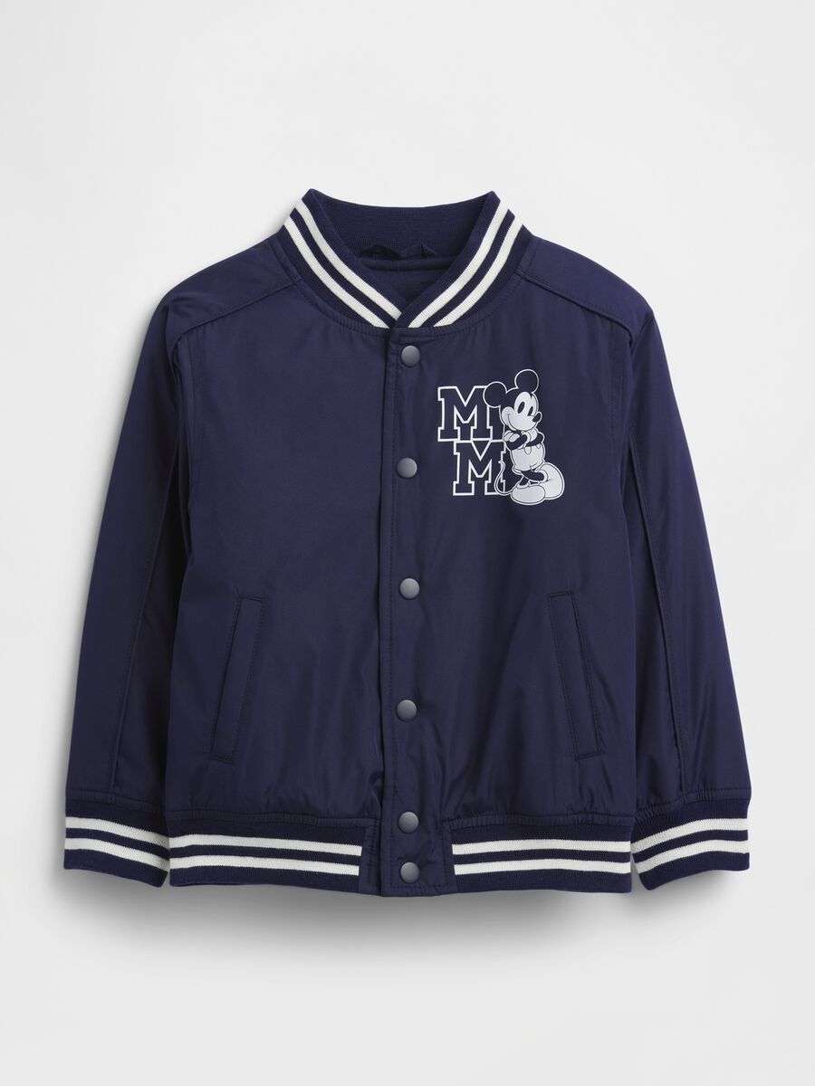 Children's blue bomber jacket with Disney-themed details_0