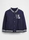 Children's blue bomber jacket with Disney-themed details_0