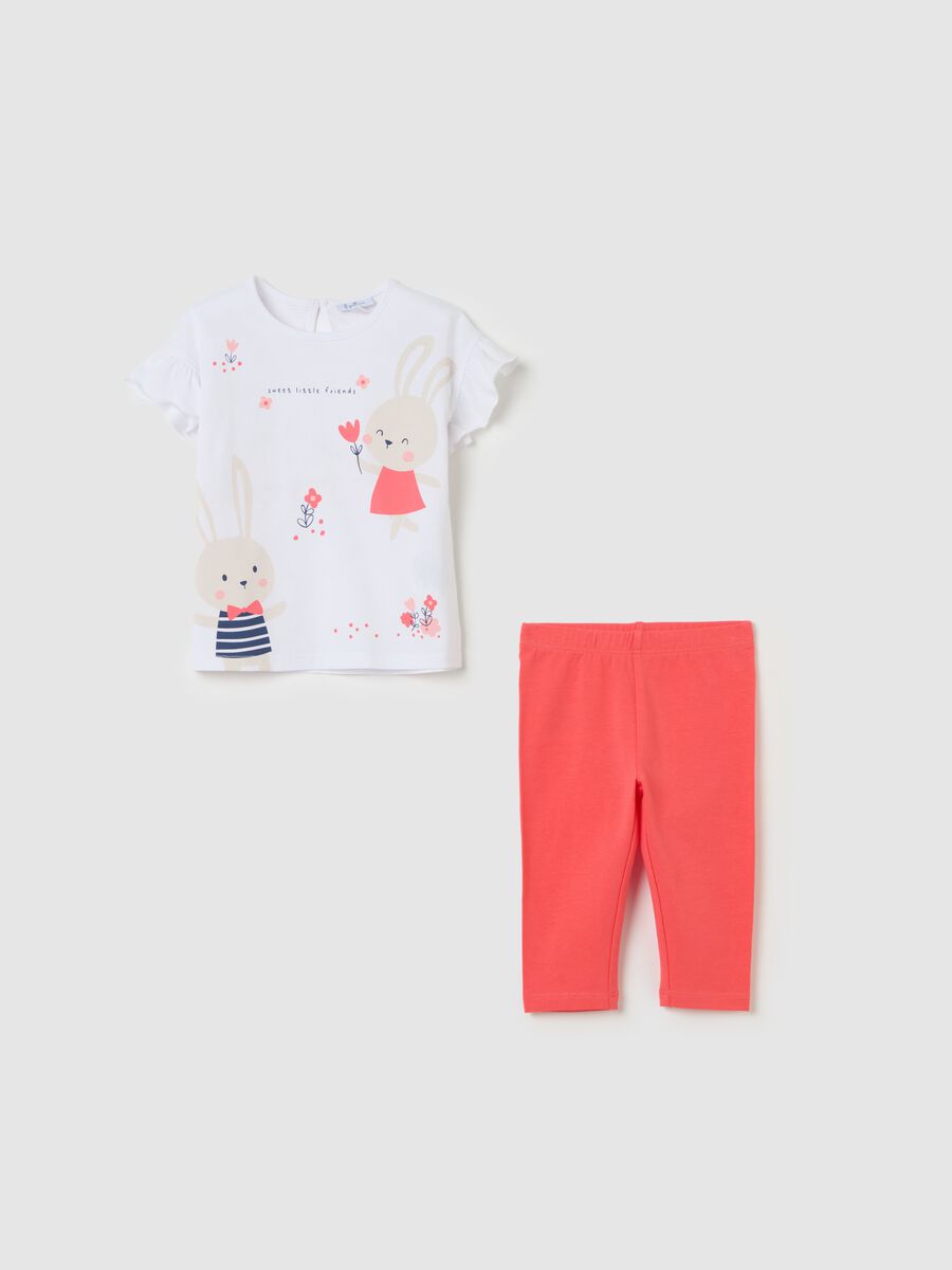 Cotton jogging set with print_0