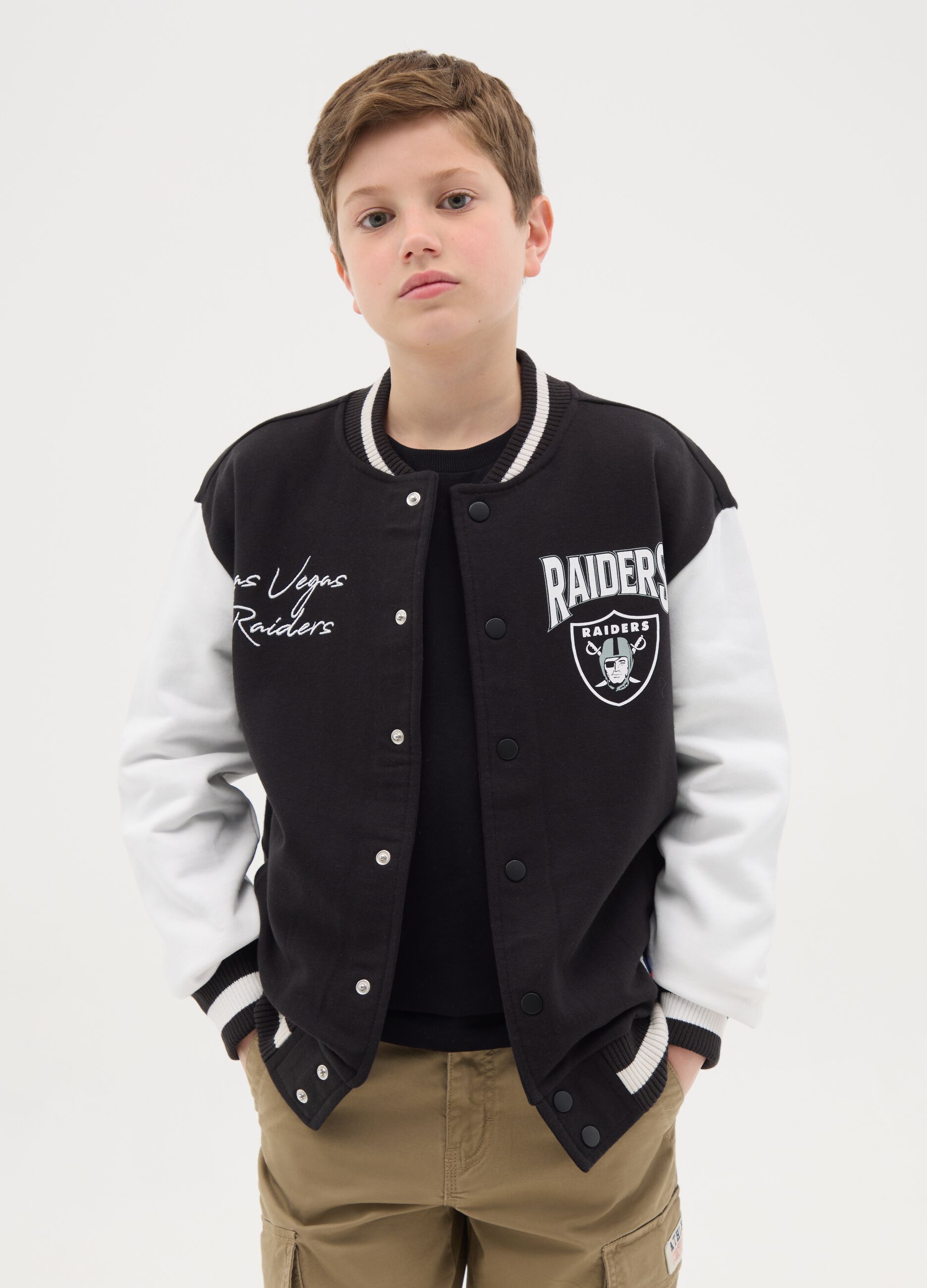 Bomber varsity stampa e ricamo NBA Las Vegas Riders