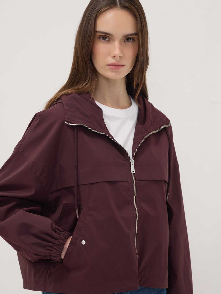 Purple hooded zip-up jacket_1
