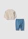 Pure Cotton Multicolour Sweatshirt and Trousers Set for Newborn Looney Tunes_1
