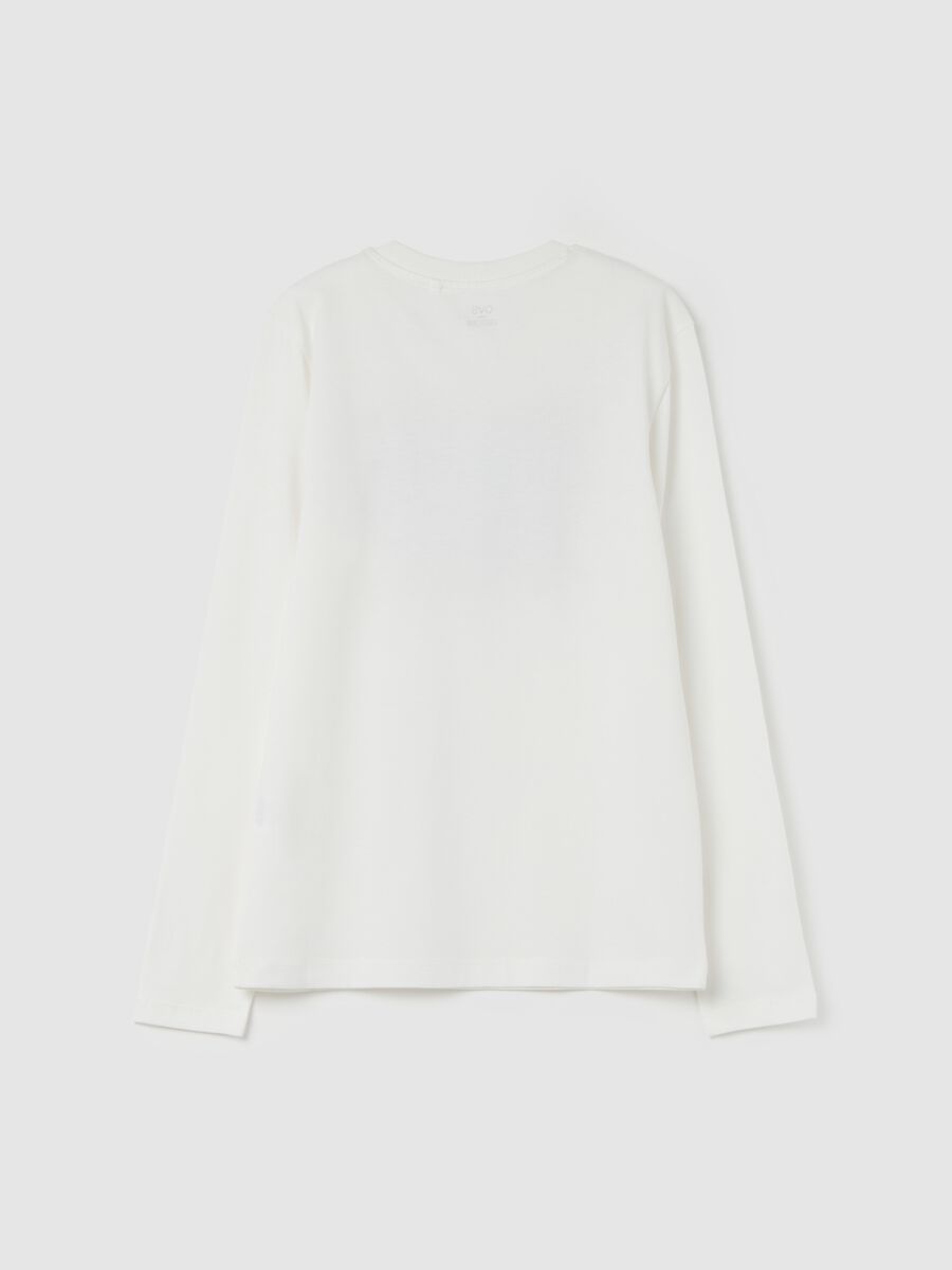 T-shirt a maniche lunghe con stampa_4