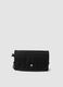 Black travel toiletry bag with hanging hook_0