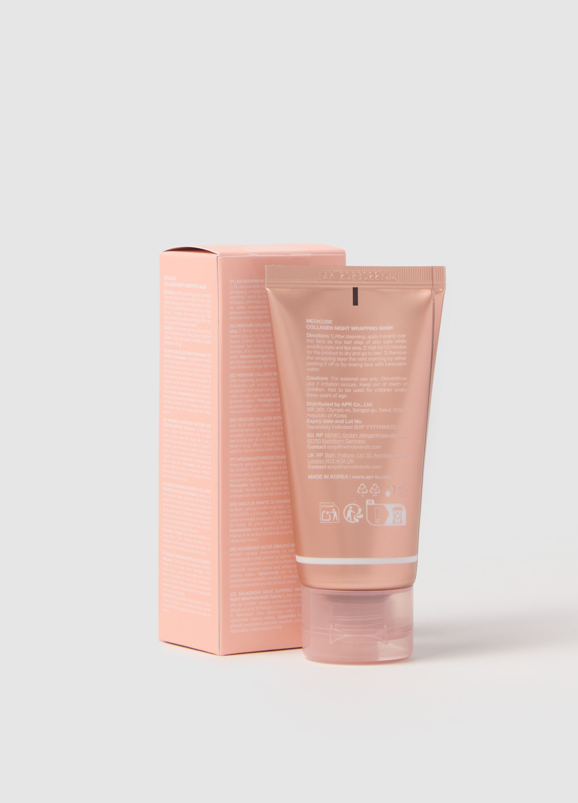 Medicube Collagen Wrapping Night Mask in Rose