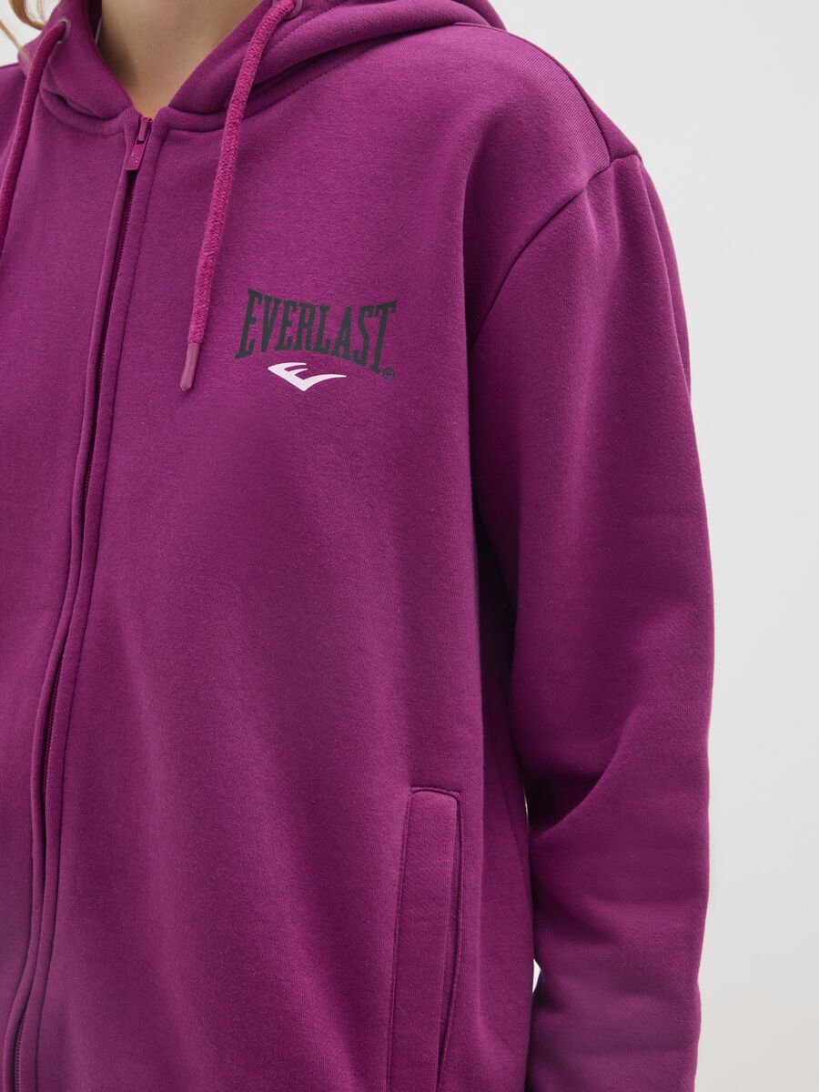 Purple cotton blend sweatshirt regular fit_3