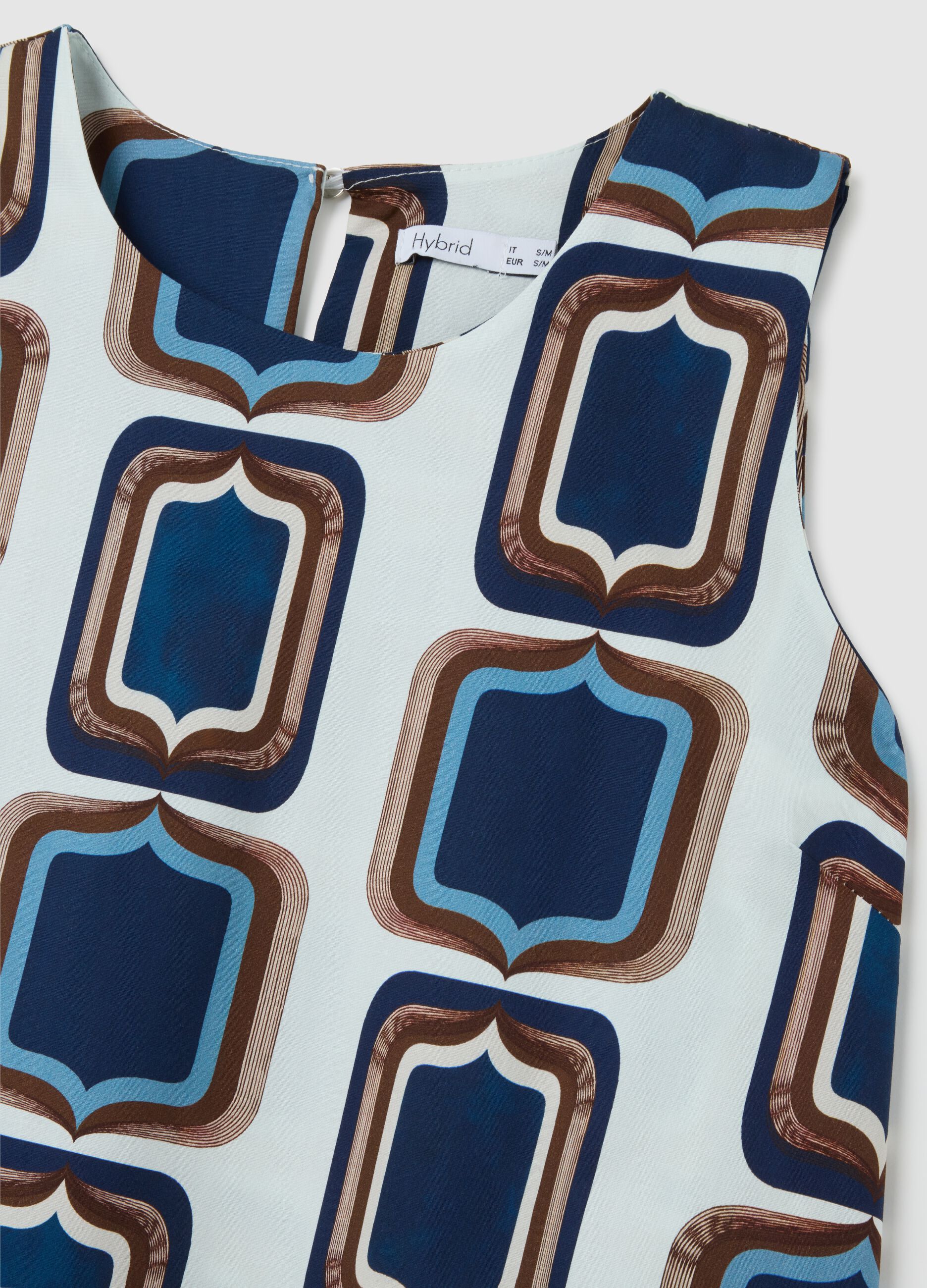 Women's multicolour cotton dress regular fit