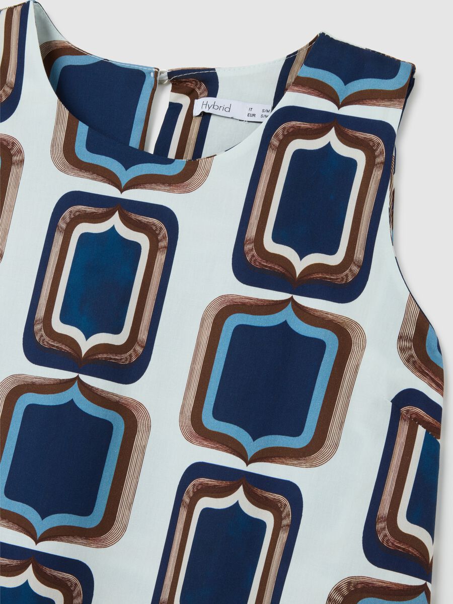 Abito da donna in cotone multicolor regular fit_1