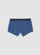 Three-pack of blue, navy and light grey stretch organic cotton boxers_1