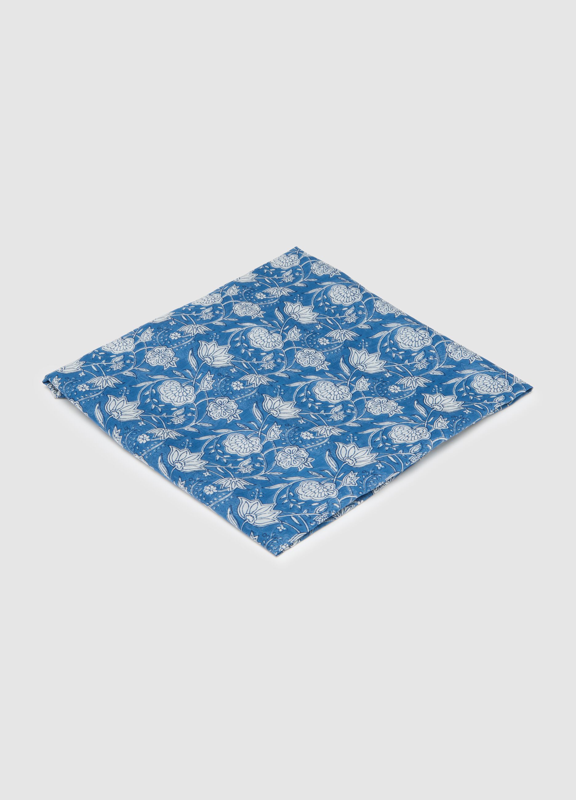 Women's scarf in pure multicolour cotton