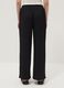 Black wide-leg jogger trousers_3