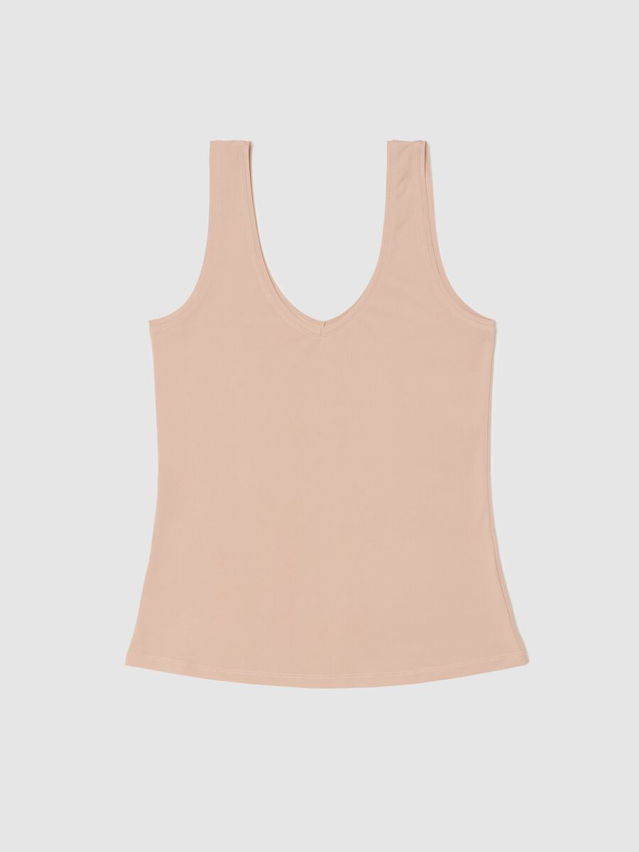 Microfibre vest with V neck_4
