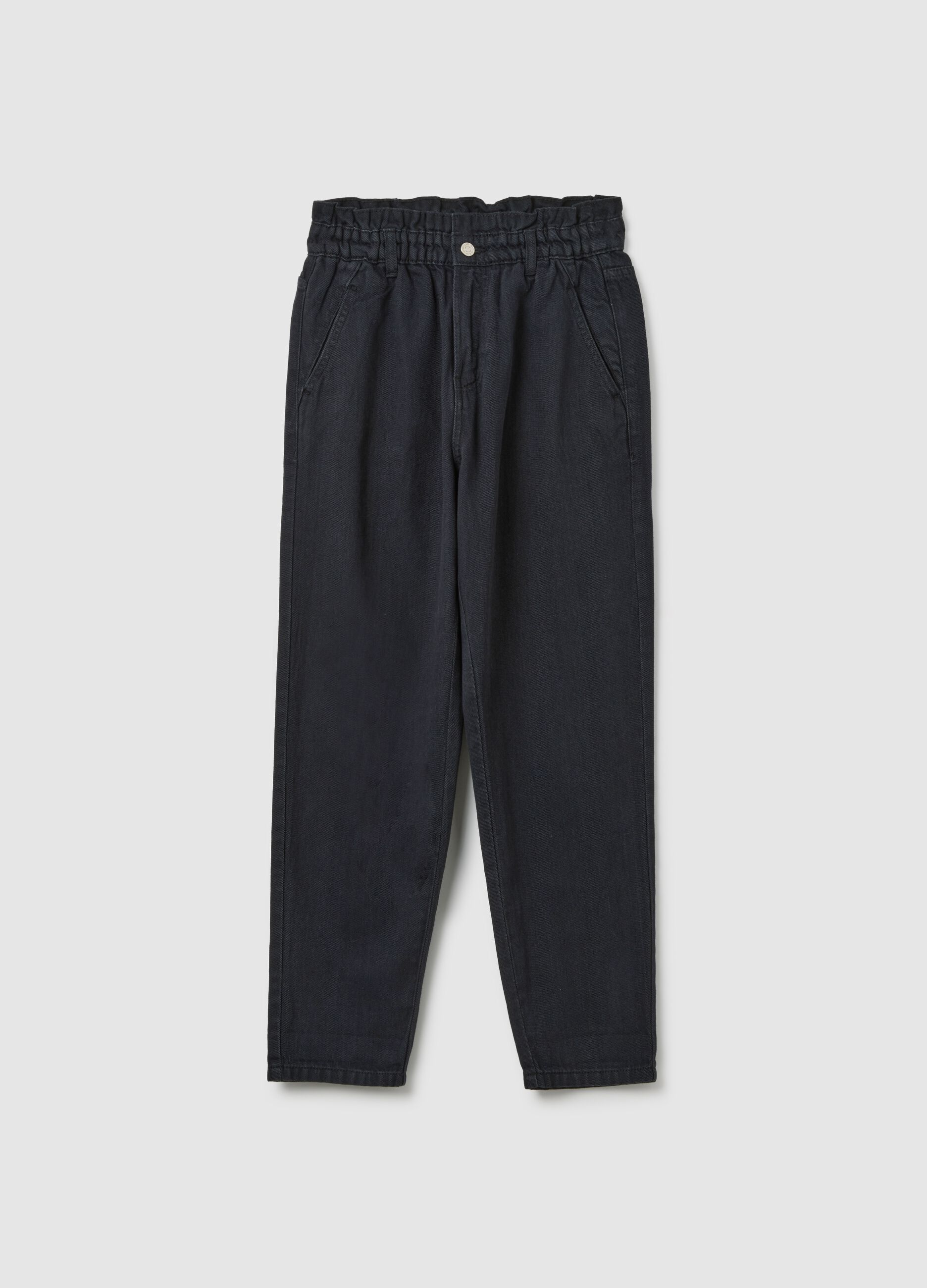 Blue slouchy cotton jeans