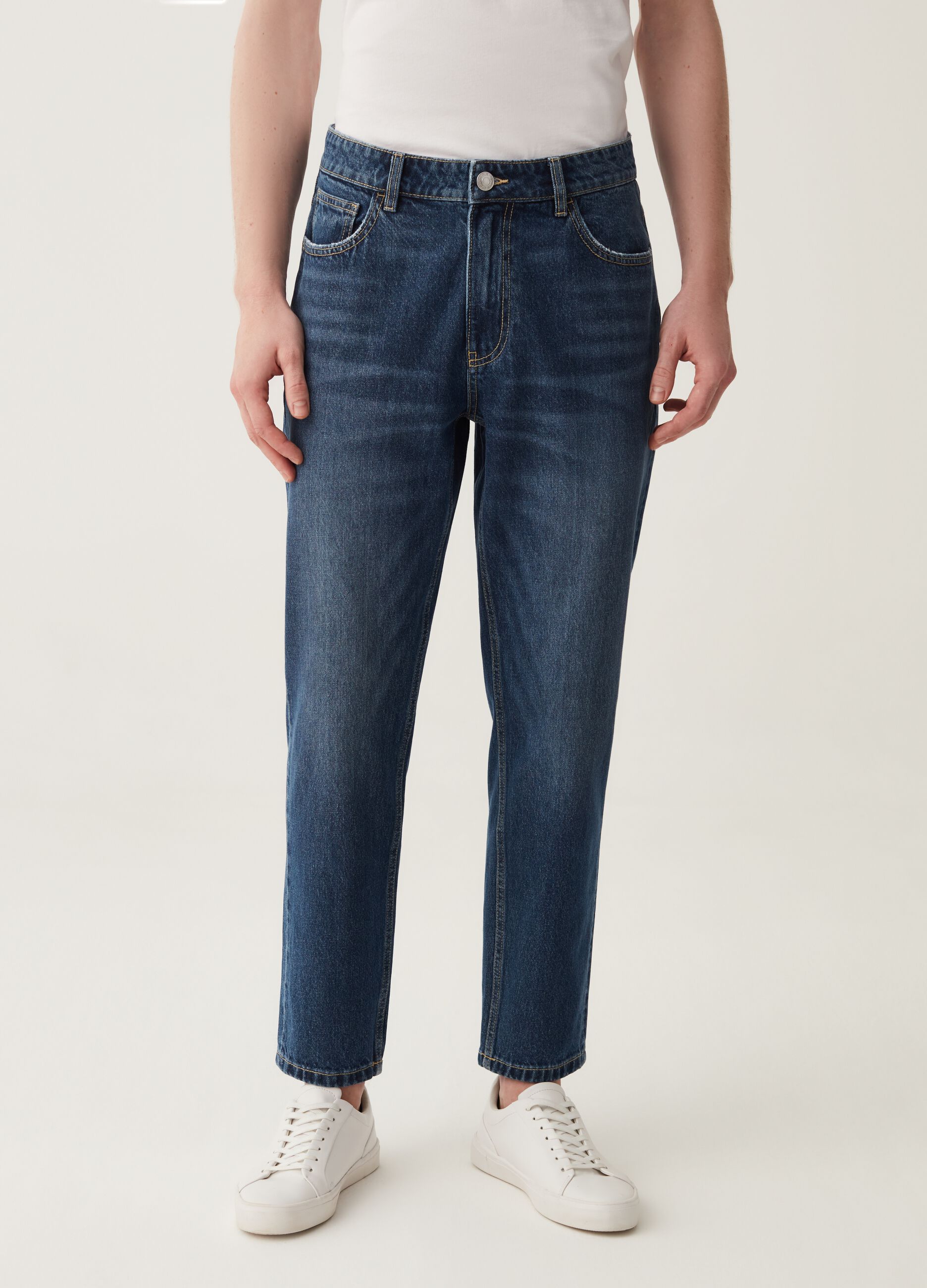 Jeans relaxed fit cinque tasche_1
