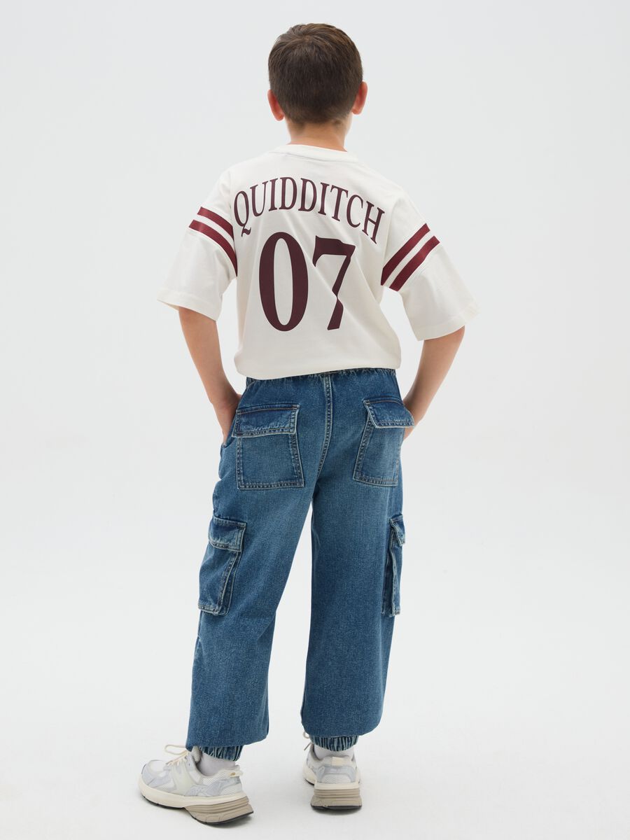 Boys' relaxed fit pure cotton denim trousers_2