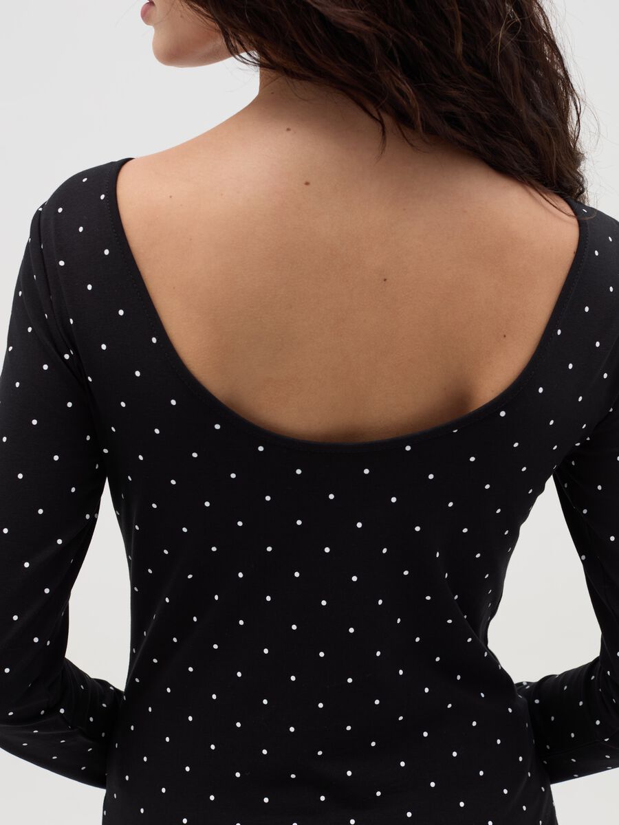 Long-sleeved T-shirt with boat neck_3