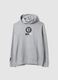 Grey cotton-blend hooded sweatshirt with NBA print_4