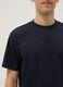 T-shirt girocollo in puro cotone blu regular fit_3