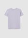 Purple girl's pure cotton T-shirt regular fit_4