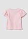 Girls&rsquo; pink pure cotton regular-fit T-shirt with star_1