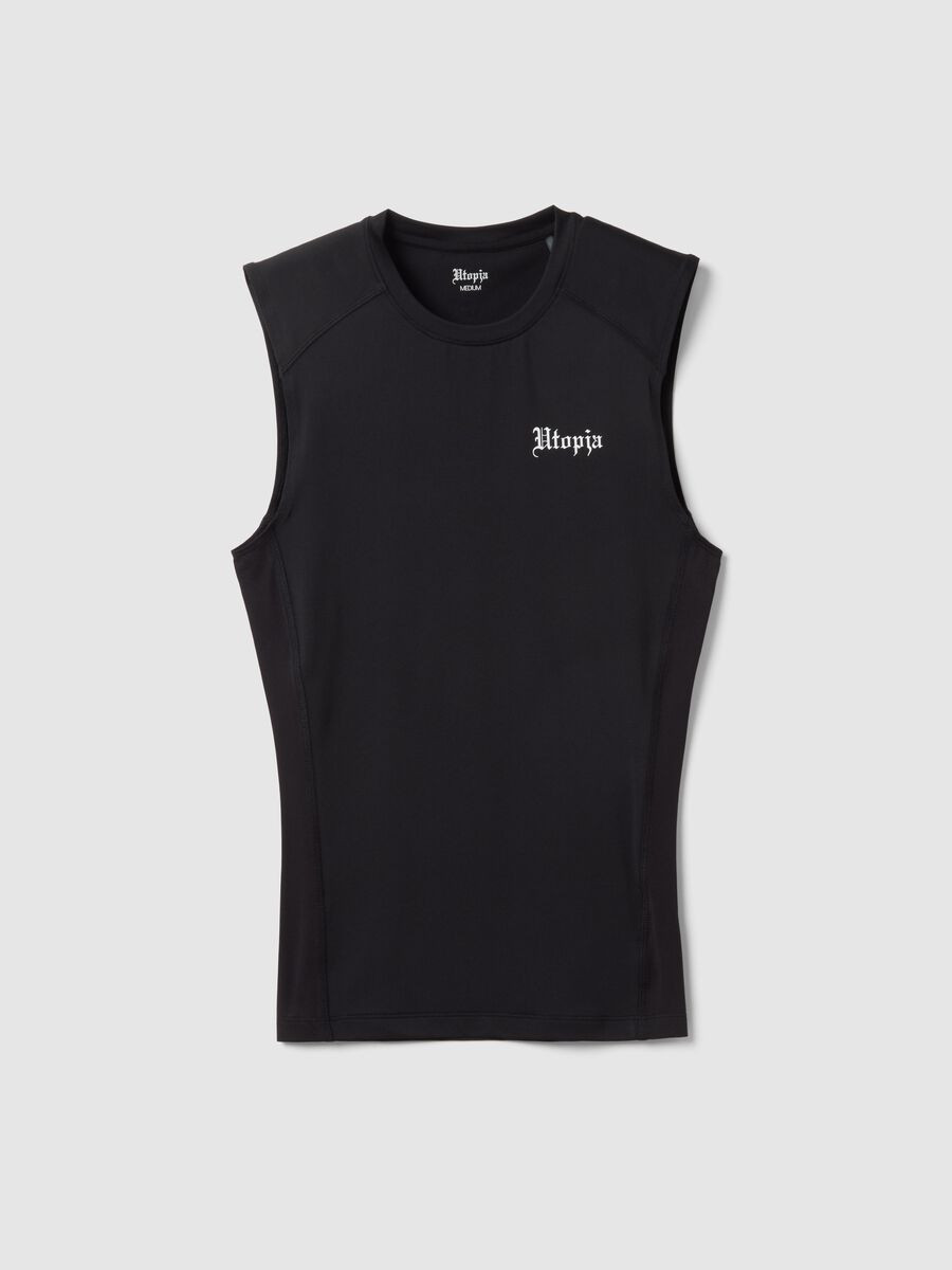 Kombat Active Black Sleeveless Tank Top_0