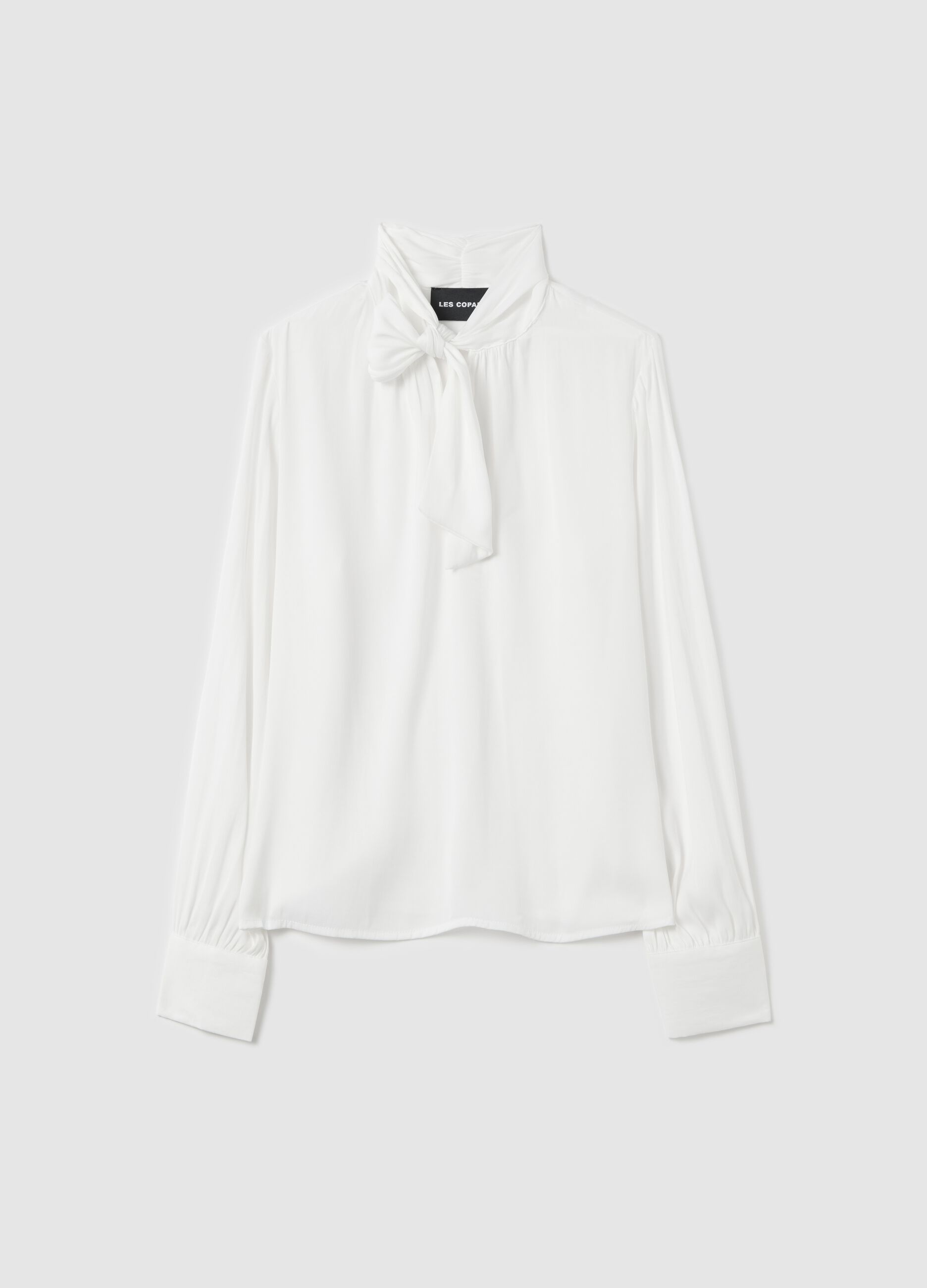 White blouse with bow