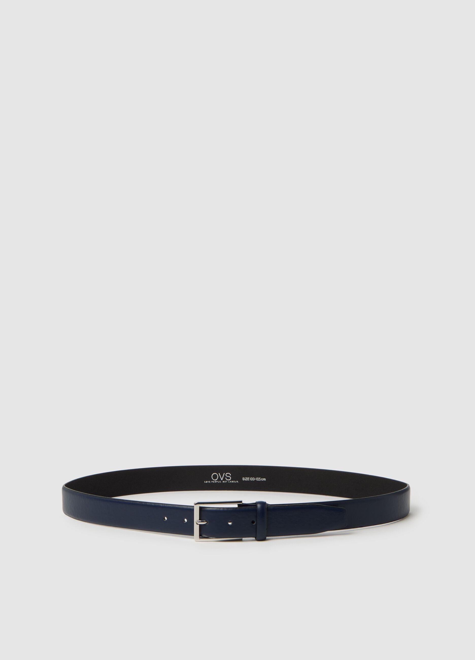Genuine Blue Leather Belt
