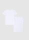 Two-pack white stretch cotton t-shirt for kids regular fit_1