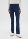 Blue Cotton Blend Flare Trousers_1