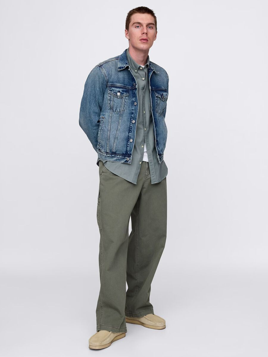 Short acid wash denim jacket_1