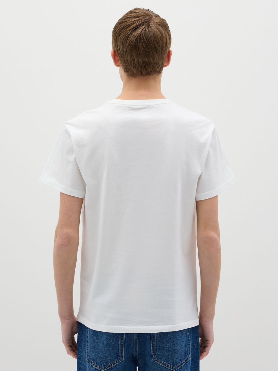 White T-shirt with Florida Beach print_3