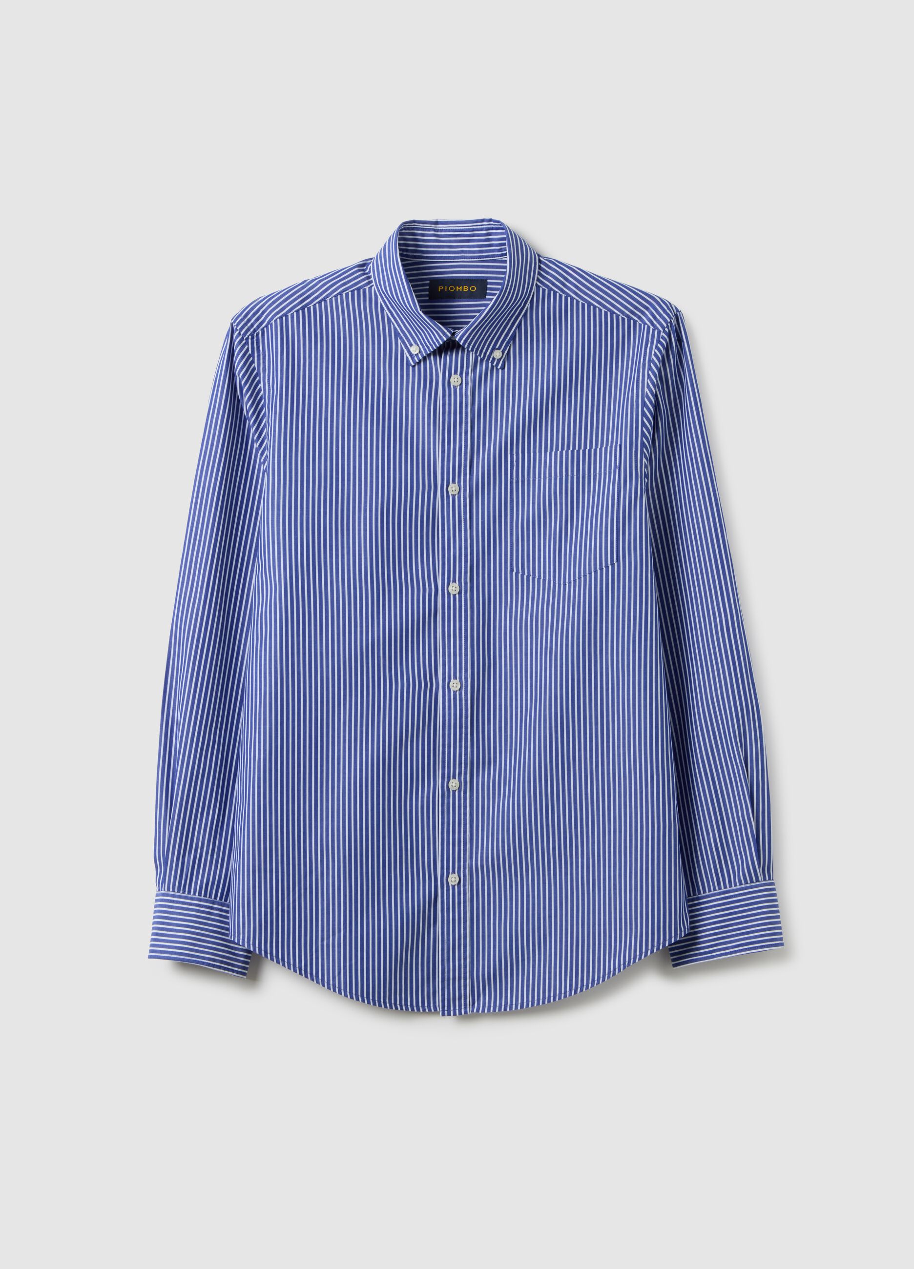 Multicoloured pure cotton regular fit shirt