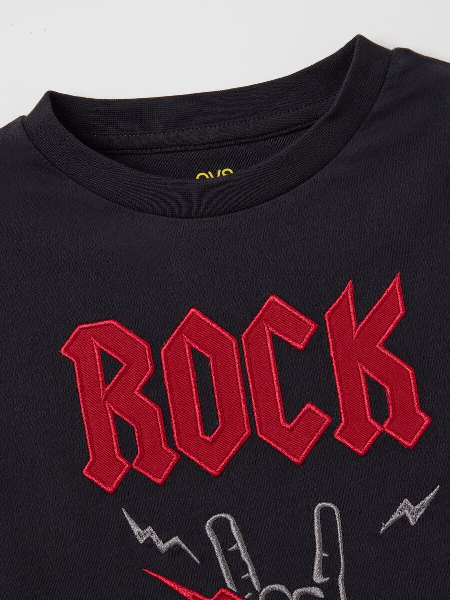 Black Long-Sleeve T-shirt for Kids_2