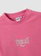 Pink pure cotton T-shirt with appliqu&eacute; stars, regular fit for girls_2