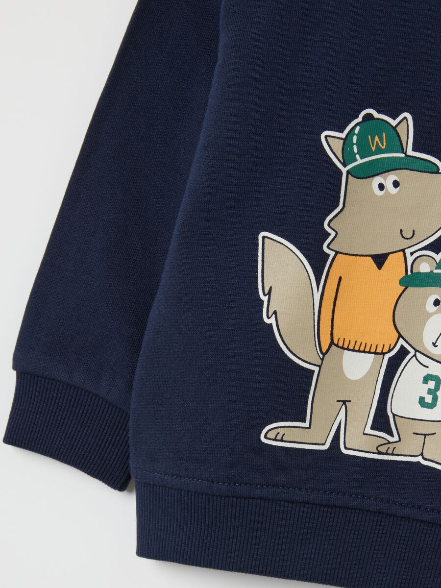 Children's regular fit blue pure cotton sweatshirt_2