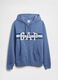 Blue hoodie with full zip closure_3