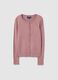 Cardigan rosa vestibilità regular e chiusura a bottoni_4