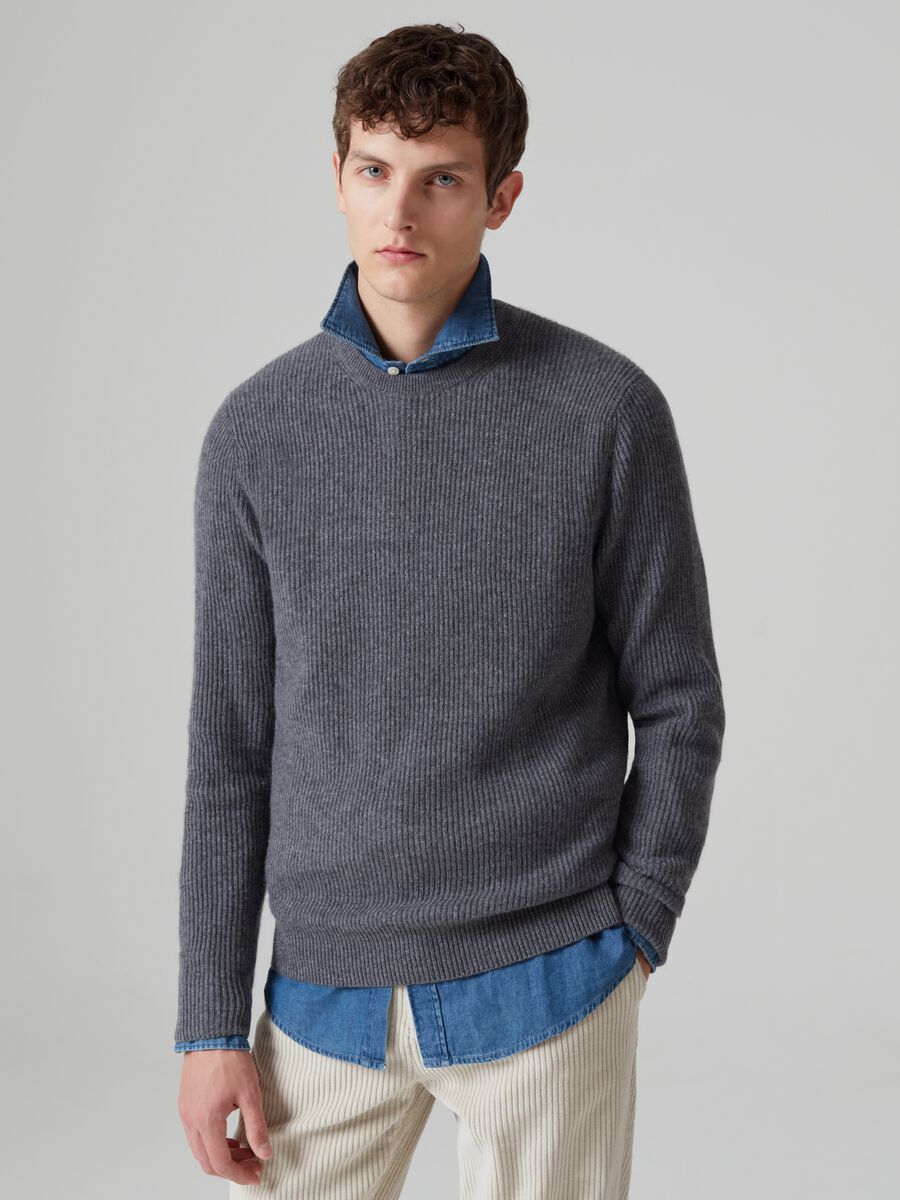 Pullover in cashmere a costine_0