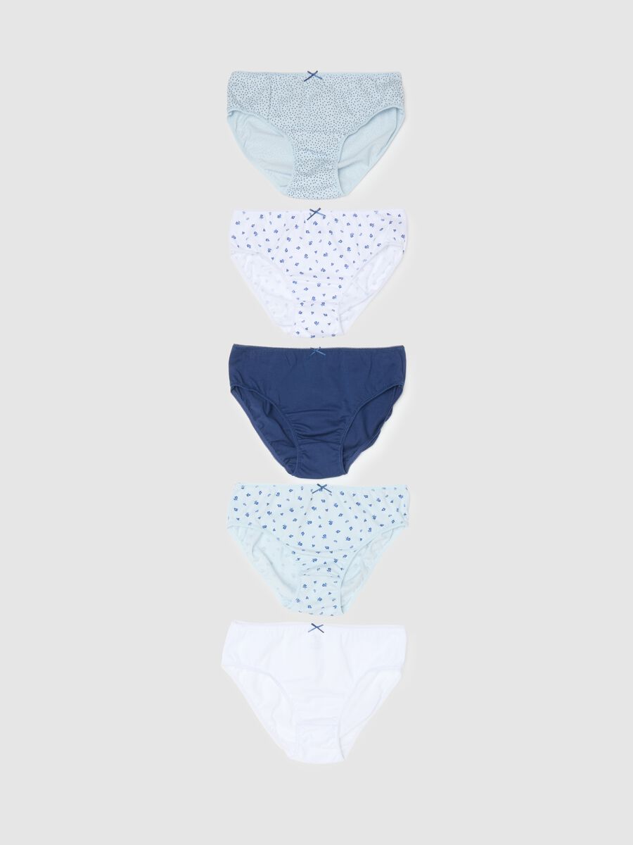 Multipack mutandine in puro cotone multicolor da bambina_0