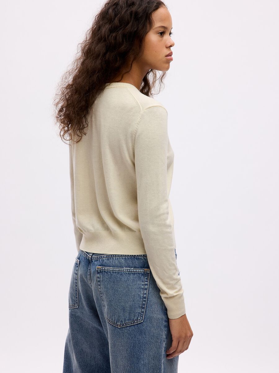 Cardigan with round neckline_1