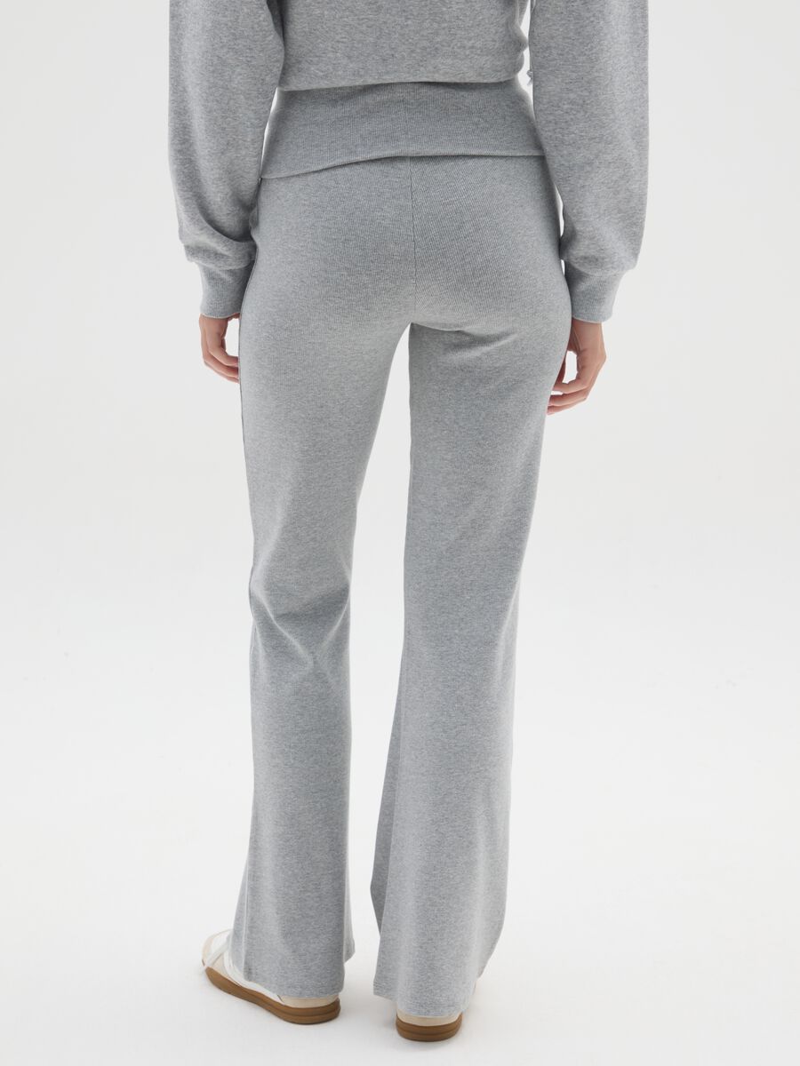 Stretch Grey Flare Leggings_2