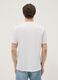 White pure cotton T-shirt with print, regular fit_3