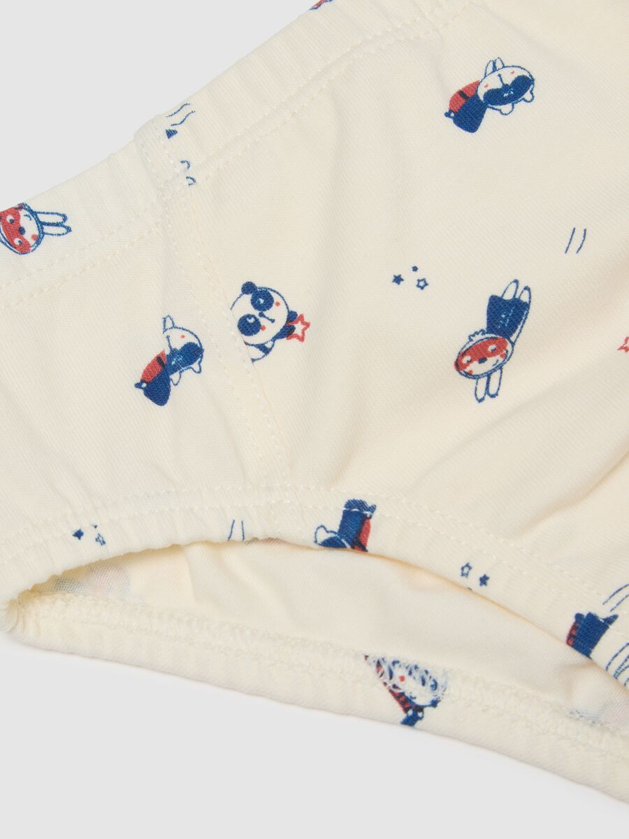 Newborn Multicolour Cotton Blend Briefs Triple Pack - Regular Fit_3