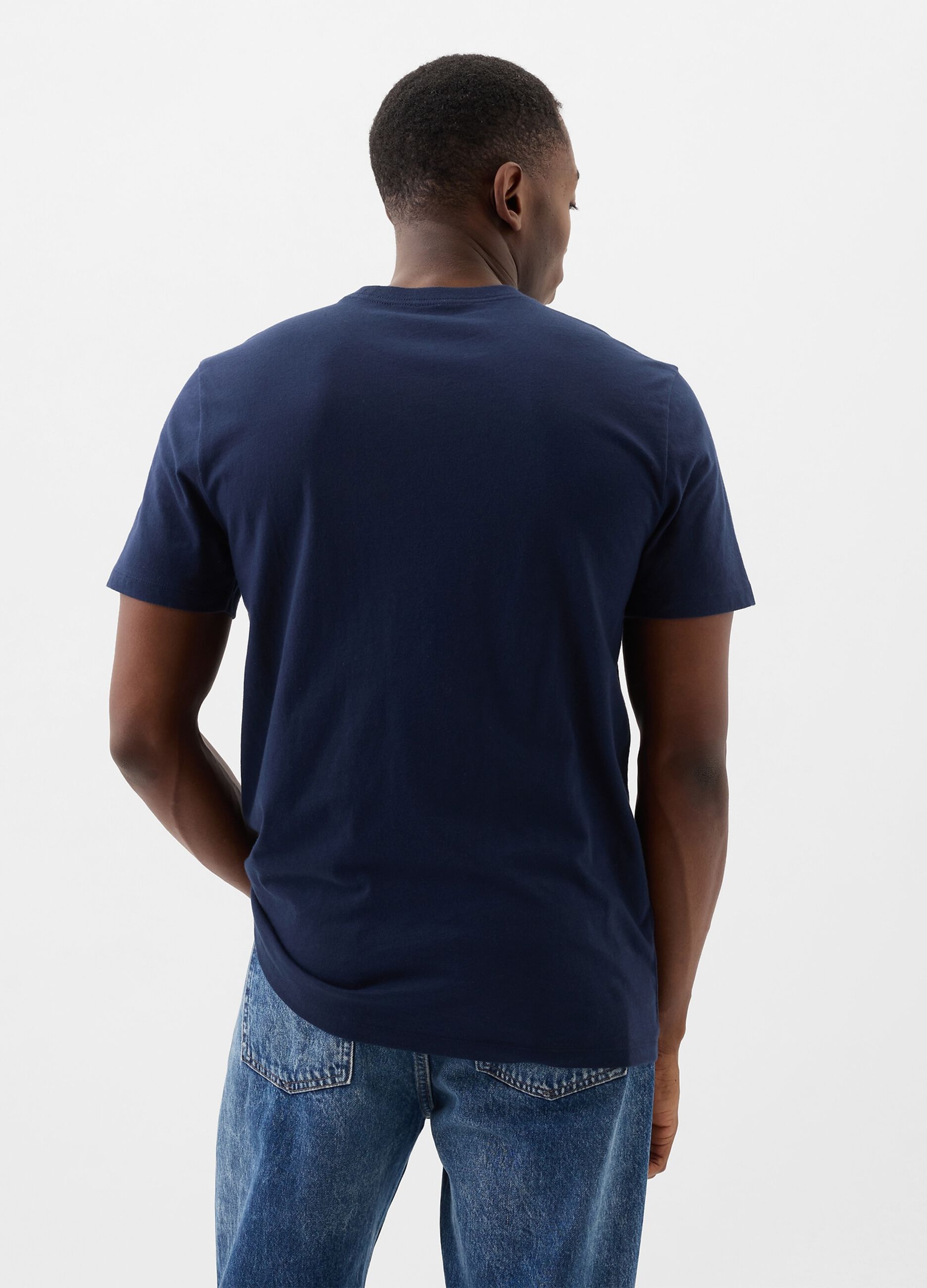 Cotton T-shirt with logo print