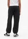 Black cotton blend trousers for girls_2
