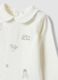 White organic cotton baby bodysuit with collar and Winnie the Pooh print_2