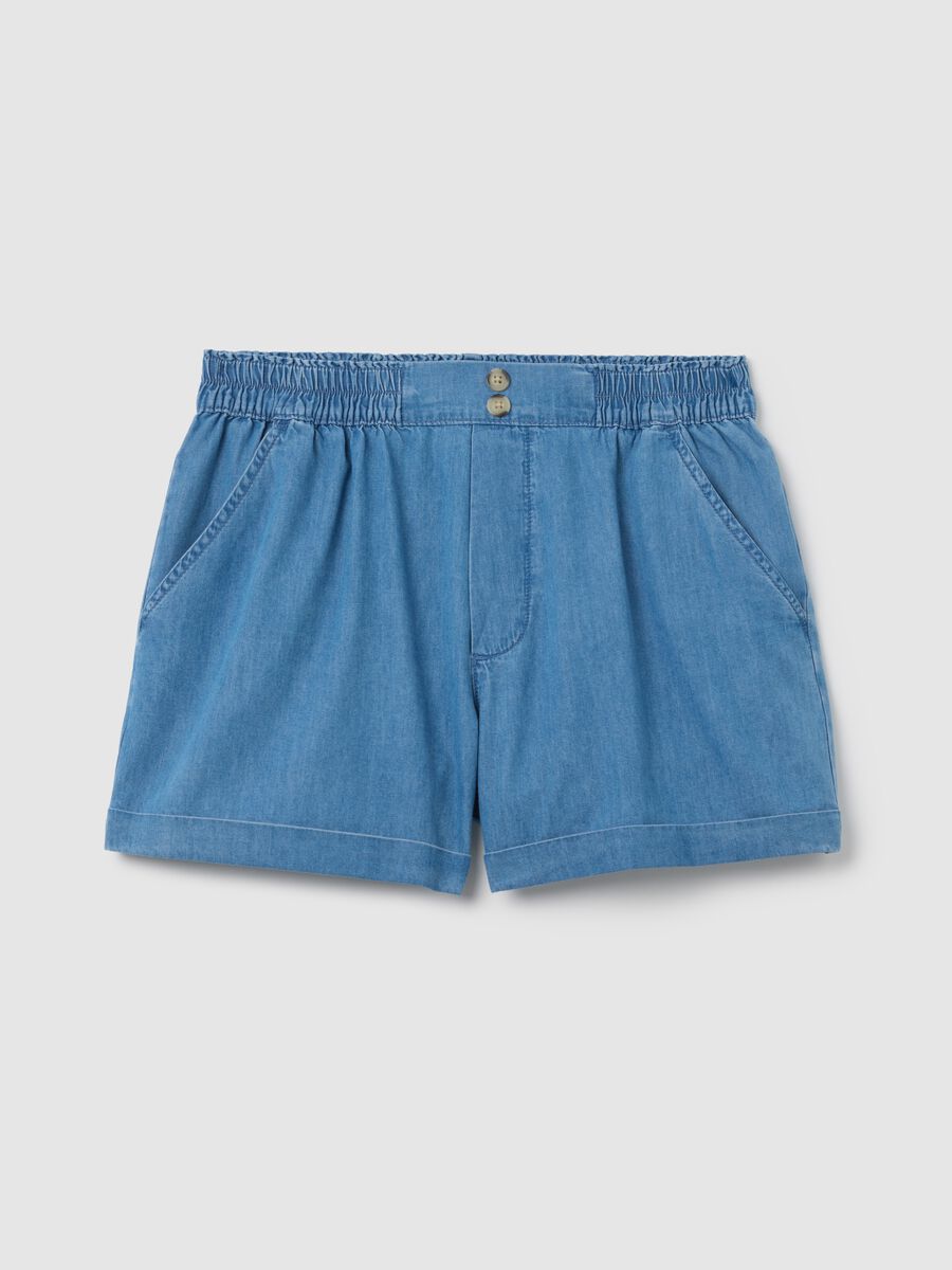 Light Blue Denim Shorts Ovs_4