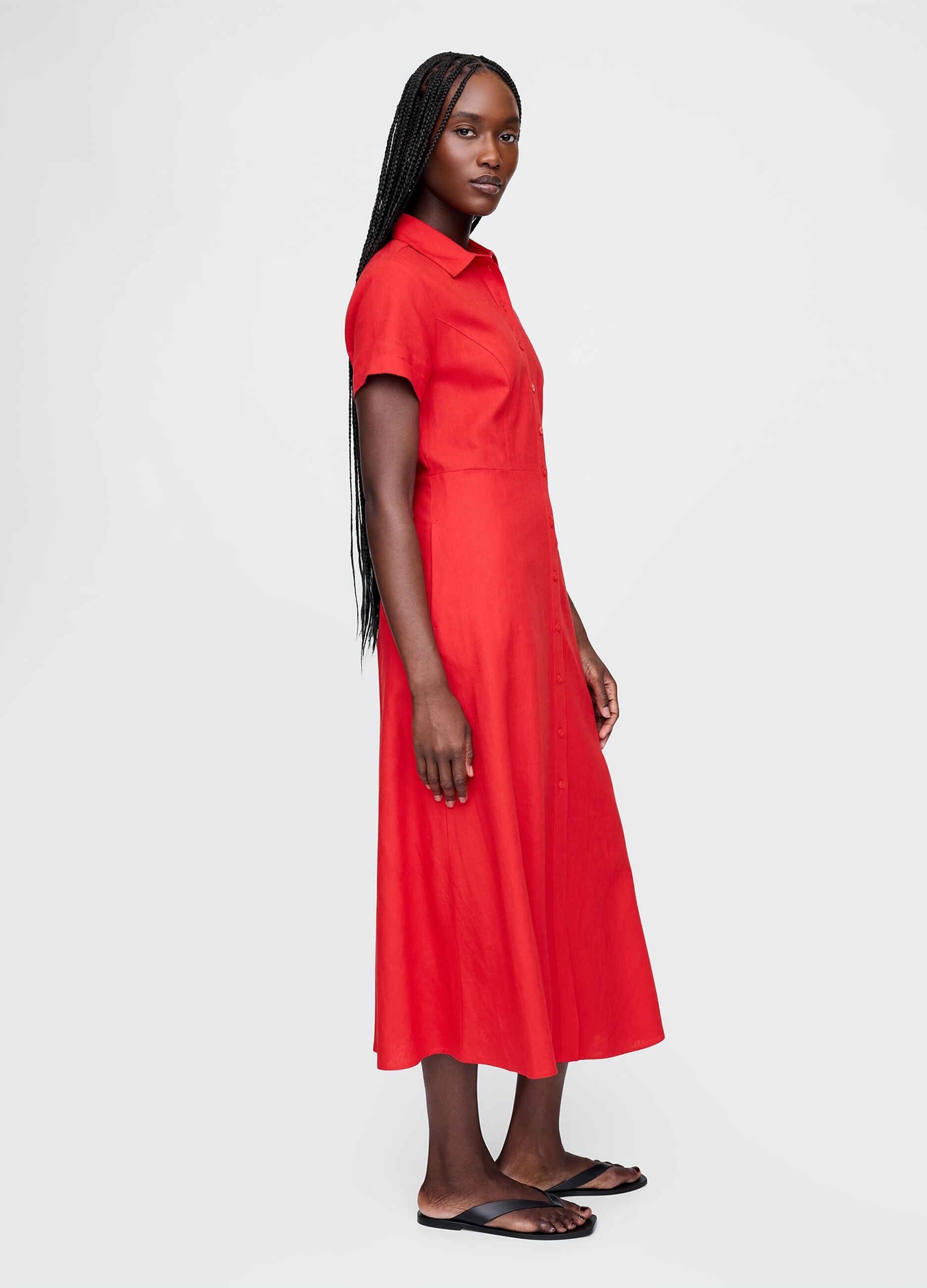 Long Red Gap Dress