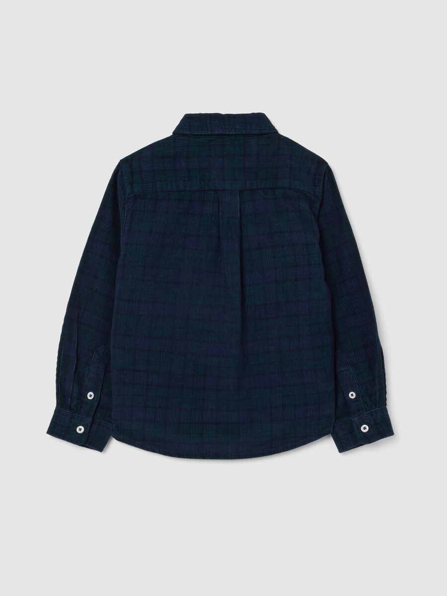 Multicolour checked cotton shirt for kids in regular fit_1