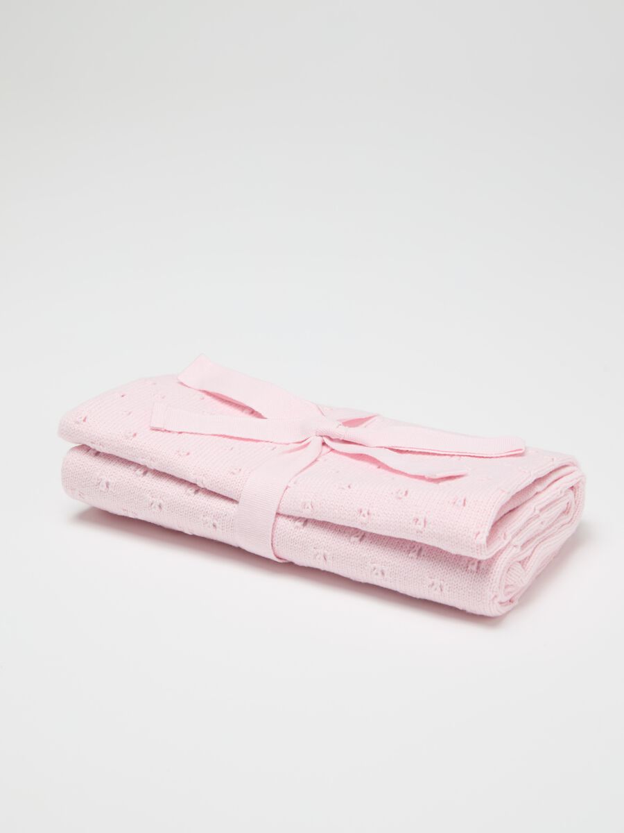 Knitted cotton blanket_0